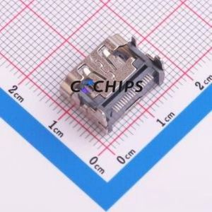 HD-A-05H9191N HDMI Connector SMD Connector ( Connector Type: HDMI-A )( Gender: Female )( Total Number of PINs: 19P ) - Product Image 2