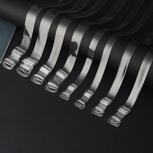 LS078 Bretelles de <span class=keywords><strong>soutien</strong></span>-<span class=keywords><strong>gorge</strong></span> transparentes en TPU à boucle en plastique givré haute élasticité, invisibles et réglables - Product Image 1