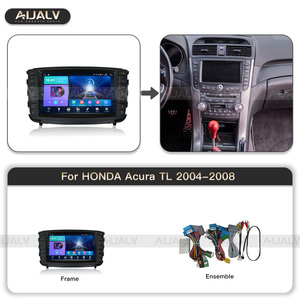 Cadre de 9 pouces pour HONDA Acura TL 2004-2008 Noir mat <span class=keywords><strong>Kit</strong></span> de montage de façade de radio de voiture DVD Tableau de bord Refitting Trim <span class=keywords><strong>Kit</strong></span> Installation Plaque de montage - Product Image 3