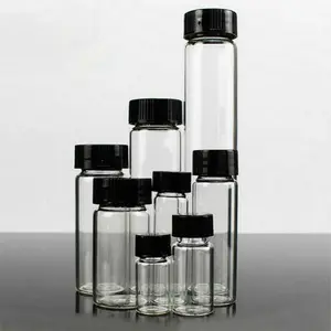 Vidalı üst şişe dondurarak kurutma mühürlü cam tüp kimyasal reaktif küçük örnek cam ambalaj şişe