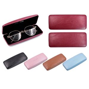 תיק עור אופנתי משקפיים מעור עם לוגו מתכת מותאם אישית משקפיים אופנתיים - Product Image 1