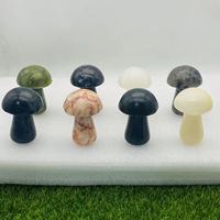 6 types de matériaux en promotion pierres naturelles de 2 pouces pierres précieuses de guérison cristal champignons sculpture artisanat cristal cadeaux