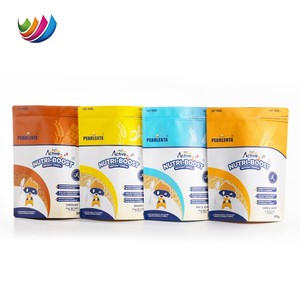 Bolsa <span class=keywords><strong>de</strong></span> Cereales <span class=keywords><strong>de</strong></span> <span class=keywords><strong>Avena</strong></span> <span class=keywords><strong>de</strong></span> Grado Alimenticio <span class=keywords><strong>de</strong></span> 500 g con Cierre, Personalizada, Reciclable, con Cierre Superior y Base Redonda - Product Image 1