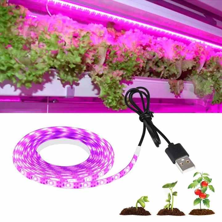 شرائط إضاءة LED قابلة للنمو مقاومة للماء USB تصميم مرن كامل الطيف لمختلف التطبيقات الداخلية المتنامية