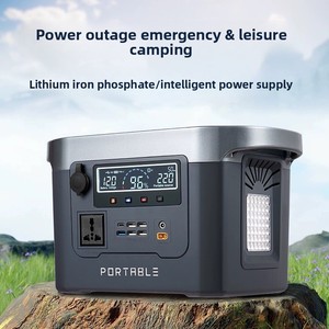 แหล่งจ่ายไฟกลางแจ้ง 220V พาวเวอร์แบงค์แบบพกพา แบตเตอรี่สำรอง จอแสดงผล LED ระบบจัดการแบตเตอรี่ (BMS) สำหรับตั้งแคมป์ ขายของริมทาง ใช้ในบ้าน - Product Image 2