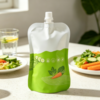 Pochette Doypack à bec verseur sur mesure, faible MOQ, recyclable, de qualité alimentaire, pour sauce curry, lait, jus