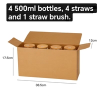 Offre Spéciale – Gobelets en Verre 16oz-20oz avec Couvercles en Bambou et Pailles, Compatibles Micro-ondes et Lave-vaisselle, Couleurs et Logo Personnalisables – Ensemble Café Glacé