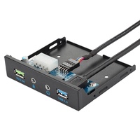 Boîtier PC Lesozoh avec câble USB 3.0 monté sur panneau et port audio HD