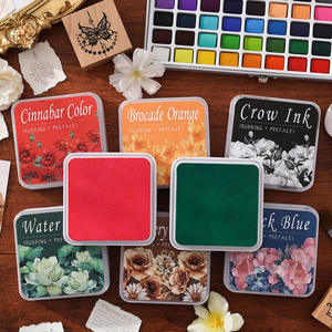 Touyin bantalan tinta netral katun Eco-Cotton bantalan tinta jurnal Retro bantalan tinta stempel Jurnal - Product Image 2