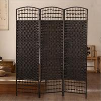 Pas cher 4/6/8 Panneau Rotin Paravent Séparateur de Pièce Salon Cloison Séparateur Japonais Papier Diviseur Panneaux Wickers