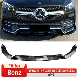 ชุดแต่งสปอยเลอร์กันชนหน้าล่าง ABS สำหรับรถเบนซ์ GLE Class W167 C167 GLE350 GLE450 GLE53 AMG ปี 2020 - Product Image 1