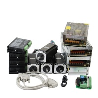 NEMA 23 Kit de moteur pas à pas cc, ventilateur, 57mm, moteur pas à pas avec boîte de vitesses planétaire/encodeur/frein pour bricolage, fraiseuse CNC