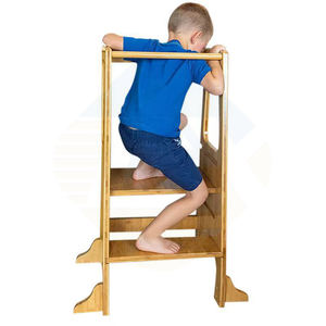 Tour d'apprentissage en <span class=keywords><strong>bois</strong></span> Montessori pour enfants à la maison tabouret en <span class=keywords><strong>bois</strong></span> chaise d'escalade - Product Image 1