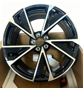Jantes forgées 15 pouces 5x112 PCD 5 trous CB66.45/66.56 Noir avec face usinée en alliage d'aluminium <span class=keywords><strong>pour</strong></span> Audi - Product Image 3