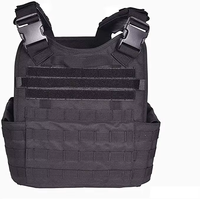Gilet tactique en nylon balistique de haute qualité, réglable, imperméable, pour l'extérieur, avec porte-plaques et système MOLLE, équipement de défense personnelle