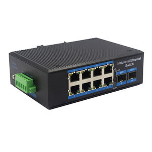 Commutateur d'agrégation de fibres géré AOPRE L2 avec 8 ports SFP+ 1000M et 2 ports SFP+ 1000M, prise en charge QoS, SNMP et VLAN empilable - Product Image 1