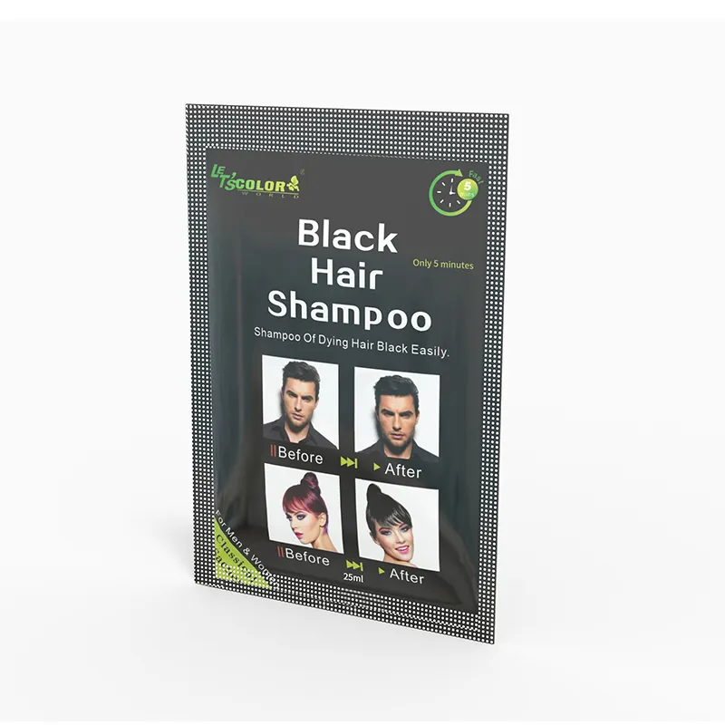 Chinese Safety Super Black Hair Color Dye Shampoo For Sale