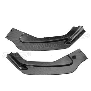 Kit carrosserie avant de voiture aspect fibre de carbone/noir, spoiler de pare-chocs, séparateur de pare-chocs, diffuseur pour Infiniti Q50 modèle de base 2018 2019 - Product Image 5