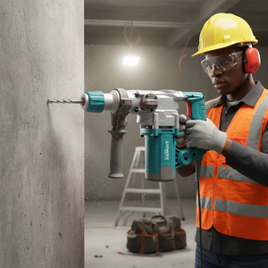 Martillo Demoledor Eléctrico <span class=keywords><strong>de</strong></span> Alta Potencia 110V/220V, Taladro Percutor <span class=keywords><strong>de</strong></span> Impacto 1200W, Martillo Perforador Portátil para Uso Industrial y Bricolaje - Product Image 5
