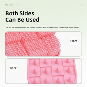 Brosse nettoyante faciale en silicone personnalisable avec logo, nouvelle arrivée, unisexe, pour l'exfoliation corporelle et l'élimination des taches, brosse de bain en gros - Product Image 5