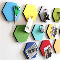 Panneau acoustique hexagonal en fibre de polyester feutré insonorisé haute densité pour le bureau familial