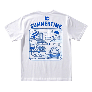 Felpa con scollo rotondo personalizzata in fabbrica Unisex a tinta unita stile fumetto estivo Street Art grafica t-shirt manica corta da donna - Product Image 3