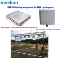 Lectores de Chip RFID UHF R2000 IMPIN de 8 Puertos para Carreras de Maratón/Karting/MTB, Largo Alcance de 1-35m con Sistema de Cronometraje