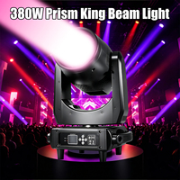 Projecteur à tête mobile 380W 17R Prism King Sharpy Beam, super lumineux, 14 couleurs, Gobo DMX512 pour DJ, fêtes, mariages, concerts, éclairage de scène