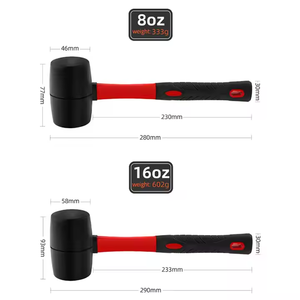 Maillet OEM/ODM prêt à l'emploi avec manche long en bois ou en fibre de verre, résistant à l'usure, avec trou de suspension pour projets de bricolage - Product Image 5