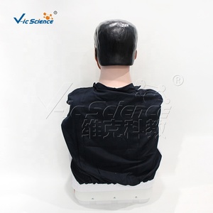 Simulador de RCP semielectrónico masculino para la enseñanza en escuelas de medicina, con cabeza <span class=keywords><strong>y</strong></span> cuello giratorios, elevación visible del pecho por compresión <span class=keywords><strong>y</strong></span> alarma. - Product Image 3