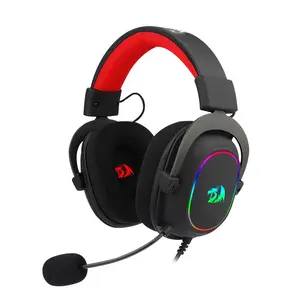 REDRAGON ZEUS X H510 RGB Gaming USB Casque antibruit, 7.1 Surround Compute casque Écouteurs Microphone pour PC PS4