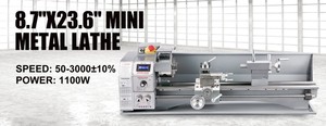 Top High Speed 1100W 38MM 50-3000RPM <strong>Machine</strong> Mini Manual <strong>Lathe</strong> For Metals Wood 220X600MM - Product Image 3