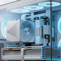 Novonest UE2-Elite-T8 High Performance Dual Tower CPU Cooler for Computer Case 8 Copper Heat Pipes 120mm PWM Quiet Fans TDP280W
