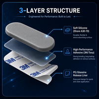 Joint d'étanchéité en mousse de silicone auto-adhésif découpé sur mesure YX pour l'électronique grand public et l'étanchéité industrielle 9448A