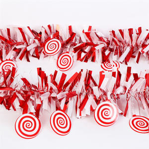 Ingrosso forniture per feste natale 2M * 8 + 15CM PET Tinsel ghirland con decorazione lecca-lecca - Product Image 3