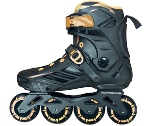 Meilleures ventes de patins à roulettes personnalisés OEM 4 & <span class=keywords><strong>3</strong></span> <span class=keywords><strong>roues</strong></span> adulte urbain Slalom Fitness Freeride patins en ligne à bottes dures - Product Image 2