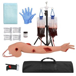 Simulador de Control de Hemorragias Yulin: Modelo Anatómico de Brazo para Entrenamiento con Torniquete de PVC y Silicona para Empacar Heridas Medianas y Detener Hemorragias - Product Image 2