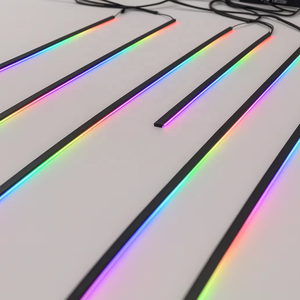 Автомобильная атмосферная подсветка Trontech 18-в-1/22-в-1, RGB LED-ленты с эффектом бегущих огней, акриловые полосы, независимое управление через приложение для каждой двери, CE RoHS - Product Image 1