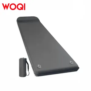 WOQI neue tragbare Memory-Schaum-Matratze für Camping einzeln und doppelt selbst aufblasend mit eingebauter Kissenpumpe