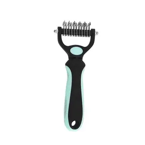 Ready to ship dual sided knot comb pet brush cat brush dog brush groomers