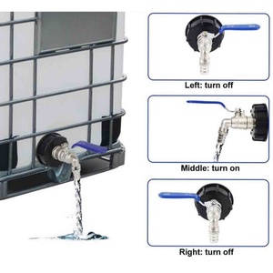 Adaptateur de raccordement pour réservoirs IBC à filetage grossier S60X6 de 1 pouce, compatible avec les adaptateurs et raccords pour réservoirs IBC, adaptateur pour réservoir d'eau - Product Image 4