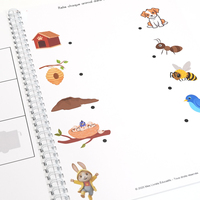 Maßgefertigtes Wire-O-Bindungs-Notizbuch Metall-Doppelschlaufen Loseblatt-Notizbücher Schreibwaren Kinder-Arbeitsheft Schüler-Lernbuch