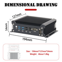 KTB 322 Mini PC Core I3i5i7 Mini ordinateur sans ventilateur de 13 générations 8USB 2LAN prend en charge l'affichage HDMI VGA HD I5-1335U/i7-1355U NUC