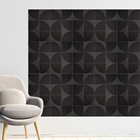 Panneaux acoustiques décoratifs modernes en polyester ignifuge pour l'isolation acoustique, pour hôtel, bureau, maison, école