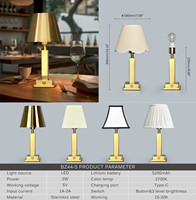 Lampe de table LED rechargeable 2700K pour hôtels, cafés, chambres, restaurants, lampe de table carrée à batterie