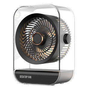 USB Rechargeable Intelligent Low Noise Household Portable <b>Wall</b> Mounted Air Circulation Table Desk Fan With Warm Night <b>Light</b> Usb - Product Image 1