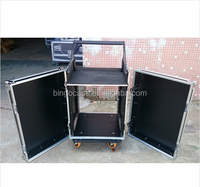 18U Space Vertical DJ Amp Rack Road Case pour équipement de musique et outils Support ODM personnalisable