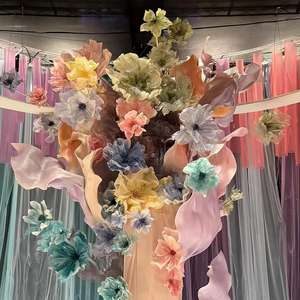 <span class=keywords><strong>Arbre</strong></span> de fleurs en organza exquis pour la décoration de lieu d'événement de <span class=keywords><strong>mariage</strong></span> - Product Image 5