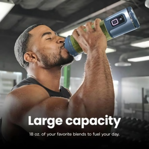 Frullatore Portatile Senza Fili Blast da 18oz. Contenitore compatto con chiusura automatica per frullati, senza BPA, con coperchio a prova di perdite e beccuccio. - Product Image 2
