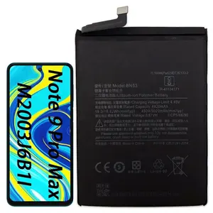 BN53 Battery For Redmi Note 9 Pro 4G 10 Pro Max Dual Mobile Phone